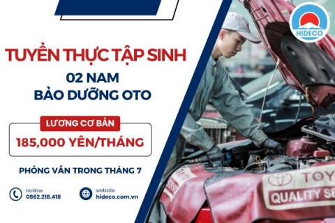 H1564 TUYỂN 2 NAM TTS BẢO DƯỠNG OTO
