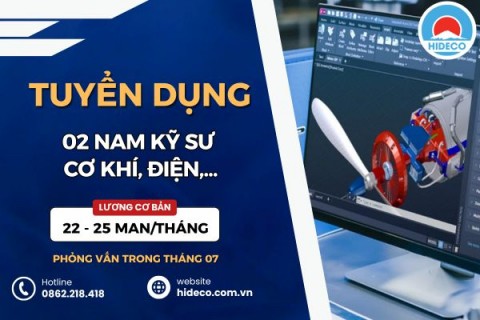 HD5426 TUYỂN 2 NAM KỸ SƯ CƠ KHÍ, ĐIỆN, XÂY DỰNG,...