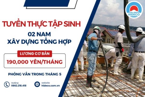 H1527 TUYỂN 2 NAM TTS XÂY DỰNG TỔNG HỢP