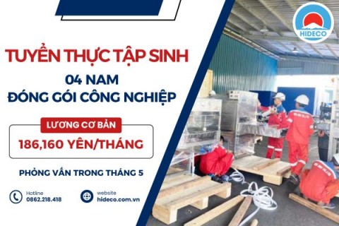 H1528 TUYỂN 4 NAM TTS ĐÓNG GÓI CÔNG NGHIỆP