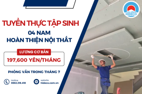 H1608 TUYỂN 4 NAM TTS HOÀN THIỆN NỘI THẤT