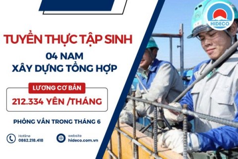H1556 TUYỂN 4 NAM TTS XÂY DỰNG TỔNG HỢP