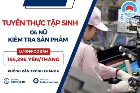 H1561 TUYỂN 4 NỮ TTS KIỂM TRA SẢN PHẨM