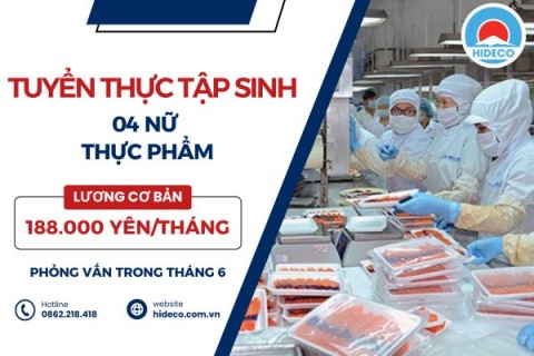 H1573 TUYỂN 4 NỮ TTS THỰC PHẨM TRONG SIÊU THỊ 