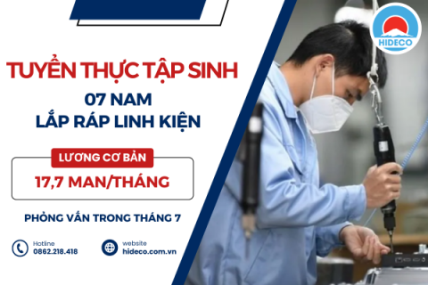 H1610 TUYỂN 7 NAM TTS LẮP RÁP LINH KIỆN 