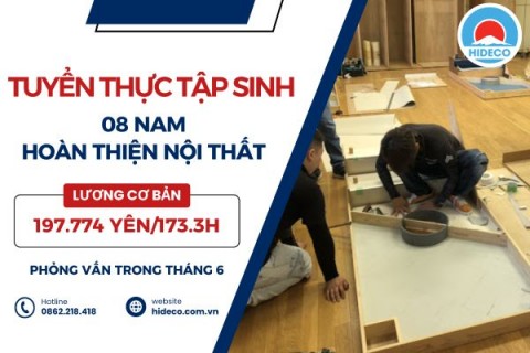 H1534 TUYỂN 8 NAM TTS HOÀN THIỆN NỘI THẤT