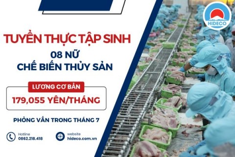 H1589 TUYỂN 8 NỮ TTS CHẾ BIẾN THỦY SẢN