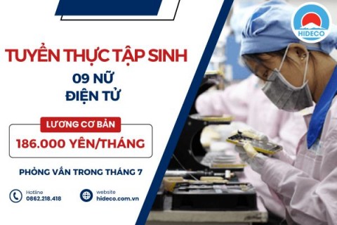 H1602 TUYỂN 9 NỮ TTS ĐIỆN TỬ