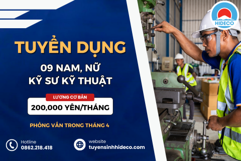 TUYỂN 09 NAM, NỮ KHỐI NGÀNH KỸ THUẬT 