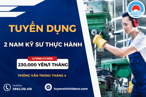 TUYỂN 2 NAM KỸ SƯ THỰC HÀNH