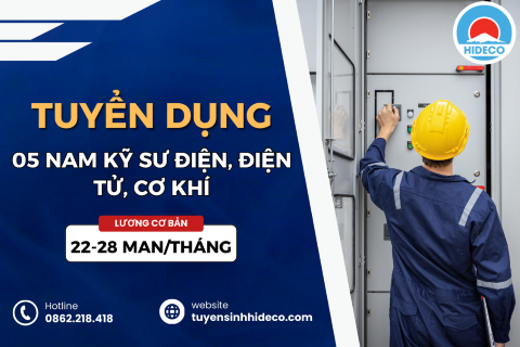 TUYỂN 05 NAM KỸ SƯ ĐIỆN, ĐIỆN TỬ