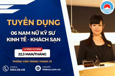 HD5176 TUYỂN 06 NAM NỮ KỸ SƯ KHỐI NGÀNH KINH TẾ