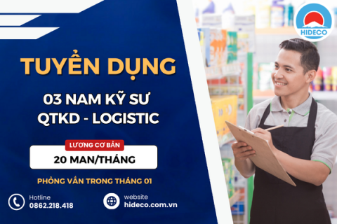 HD5185 TUYỂN 03 NAM KỸ SƯ QUẢN TRỊ KINH DOANH - LOGISTIC