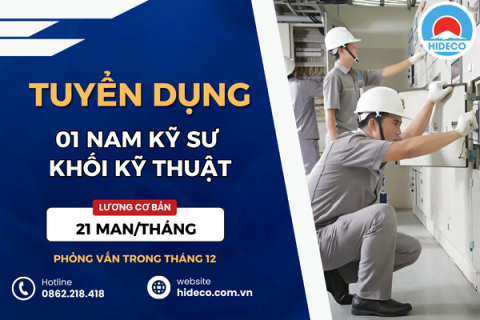 HD5070 TUYỂN 01 NAM KỸ SƯ KHỐI KỸ THUẬT