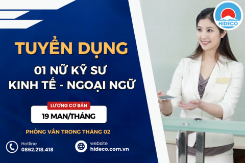 HD5224 TUYỂN 01 NỮ KỸ SƯ KINH TẾ - NGÔN NGỮ