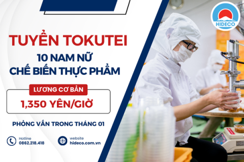 H1344 TUYỂN 10 NAM NỮ KỸ SƯ CHẾ BIẾN THỰC PHẨM