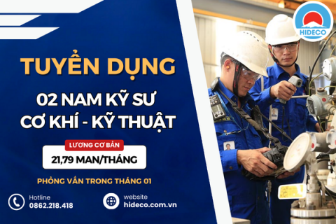 HD5131 TUYỂN 02 NAM KỸ SƯ CƠ KHÍ - KỸ THUẬT