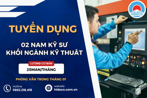 HD5155 TUYỂN 02 NAM KỸ SƯ KHỐI NGÀNH KỸ THUẬT