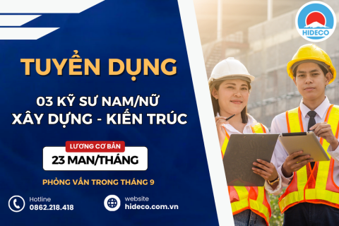 TUYỂN 03 NAM NỮ KỸ SƯ XÂY DỰNG - KIẾN TRÚC LÀM VIỆC TẠI NHẬT BẢN