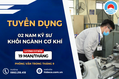 TUYỂN 02 NAM KỸ SƯ KHỐI NGÀNH CƠ KHÍ LÀM VIỆC TẠI NHẬT BẢN