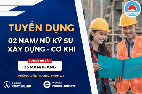 TUYỂN 2 NAM, NỮ KỸ SƯ XÂY DỰNG, CƠ KHÍ LÀM VIỆC TẠI NHẬT BẢN