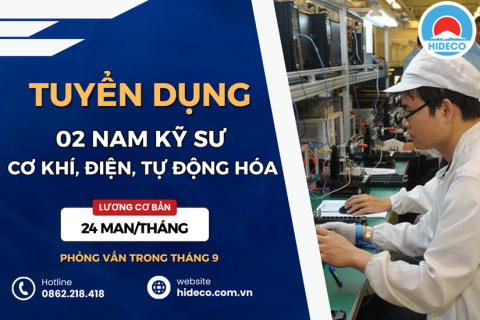 TUYỂN 10 NAM KỸ SƯ KHỐI NGÀNH CƠ KHÍ, ĐIỆN, TỰ ĐỘNG HÓA, SỮA CHỮA MÁY 