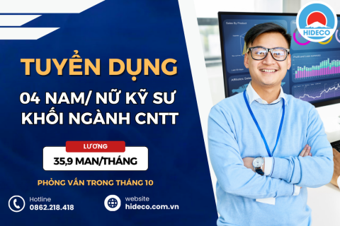 TUYỂN 4 NAM, NỮ KỸ SƯ IT LÀM VIỆC TẠI NHẬT BẢN