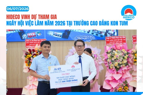 HIDECO VINH DỰ THAM GIA NGÀY HỘI VIỆC LÀM NĂM 2026 TẠI TRƯỜNG CAO ĐẲNG KON TUM