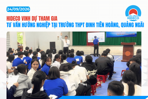 HIDECO VINH DỰ THAM GIA TƯ VẤN HƯỚNG NGHIỆP TẠI THPT ĐINH TIÊN HOÀNG