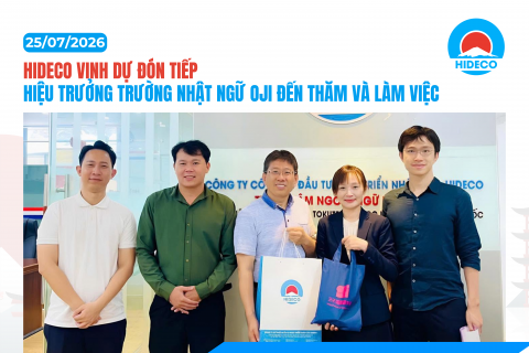 HIDECO VINH DỰ ĐÓN TIẾP HIỆU TRƯỞNG TRƯỜNG NHẬT NGỮ OJI