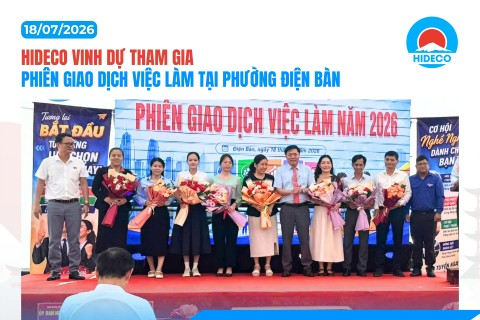 HIDECO VINH DỰ THAM GIA PHIÊN GIAO DỊCH VIỆC LÀM TẠI PHƯỜNG ĐIỆN BÀN