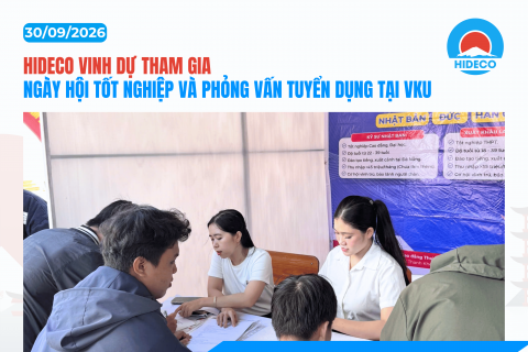 HIDECO THAM GIA NGÀY HỘI TỐT NGHIỆP VÀ PHỎNG VẤN TUYỂN DỤNG TẠI VKU