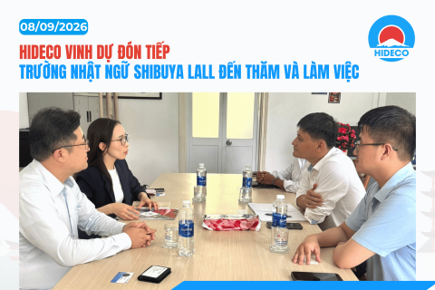 HIDECO VINH DỰ ĐÓN TIẾP TRƯỜNG NHẬT NGỮ SHIBUYA LALL