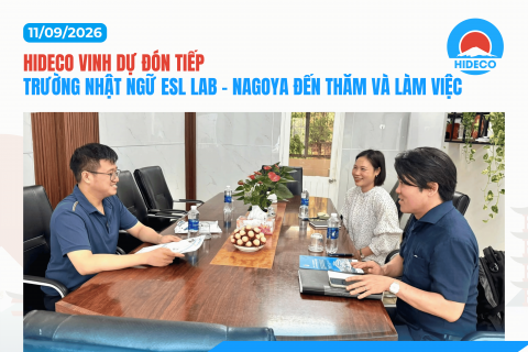 HIDECO VINH DỰ ĐÓN TIẾP TRƯỜNG NHẬT NGỮ ESL LAB - NAGOYA