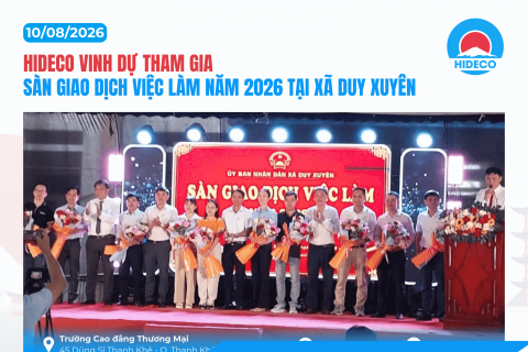 HIDECO ĐỒNG HÀNH CÙNG SÀN GIAO DỊCH VIỆC LÀM NĂM 2026 TẠI XÃ DUY XUYÊN