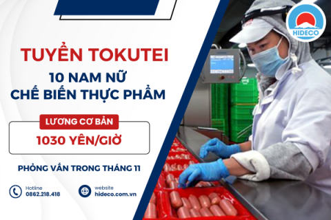 D3606 TUYỂN 10 NAM NỮ KỸ SƯ CHẾ BIẾN THỰC PHẨM