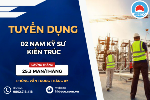 HD5436 TUYỂN 2 NAM KỸ SƯ KIẾN TRÚC HOẶC ĐÃ HỌC CAD