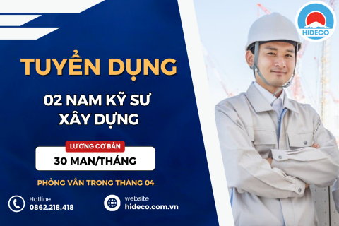 HD5308 TUYỂN 2 NAM KỸ SƯ XÂY DỰNG
