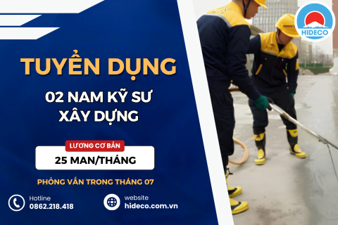 HD5445 TUYỂN 02 NAM KỸ SƯ XÂY DỰNG