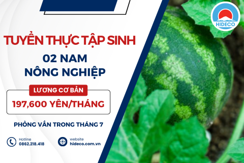  H1619 TUYỂN 2 NAM TTS NÔNG NGHIỆP