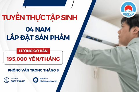 H1693 TUYỂN 04 NAM TTS LẮP ĐẶT SẢN PHẨM