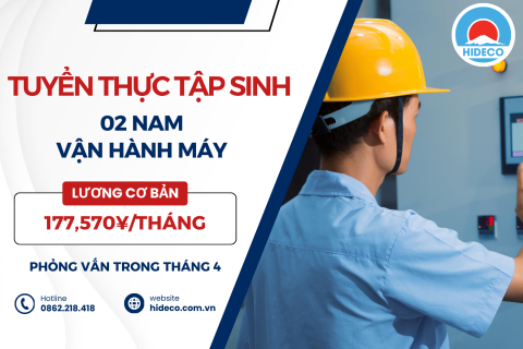 H1457 TUYỂN 18 NAM VẬN HÀNH MÁY