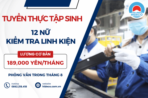 H1665 TUYỂN 12 NỮ TTS KIỂM TRA LINH KIỆN