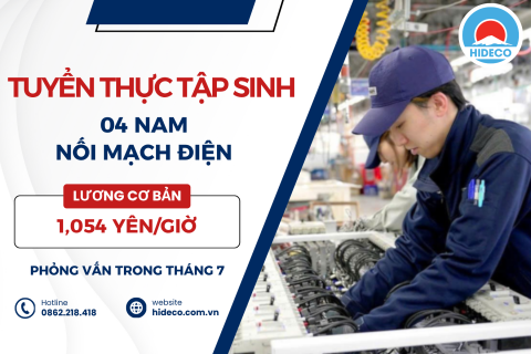H1639 TUYỂN 4 NAM TTS NỐI MẠCH ĐIỆN
