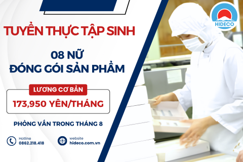 H1648 TUYỂN 8 NỮ TTS ĐÓNG GÓI SẢN PHẨM