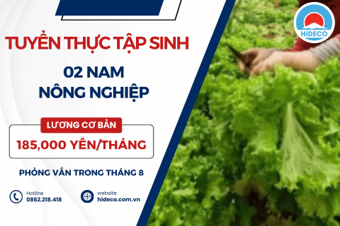 H1698 TUYỂN 02 NAM TTS NÔNG NGHIỆP