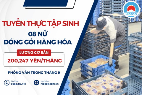 H1704 TUYỂN 08 NỮ TTS ĐÓNG GÓI HÀNG HÓA LOGISTIC
