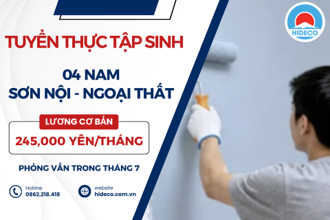 H1649 TUYỂN 4 NAM TTS SƠN NỘI THẤT - NGOẠI THẤT