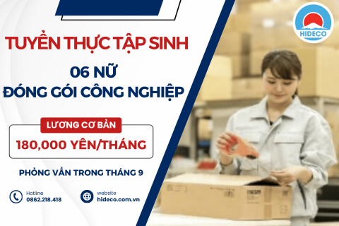 H1700 TUYỂN 06 NỮ TTS ĐÓNG GÓI NÔNG NGHIỆP