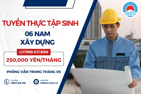 H1509 TUYỂN 6 NAM TTS XÂY DỰNG